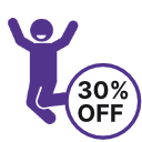 30 percent off loyalty forever